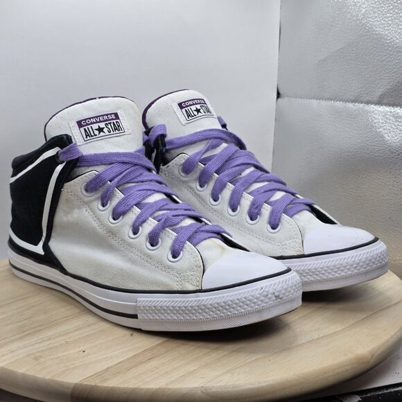 Mens Size 11 - Converse Chuck Taylor All Star High Street MID Purple/Black/White - Picture 5 of 9